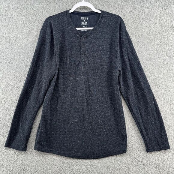 Julian & Mark Waffle Knit Henley Shirt Mens Size XL TG Stitch Fix - Picture 1 of 10